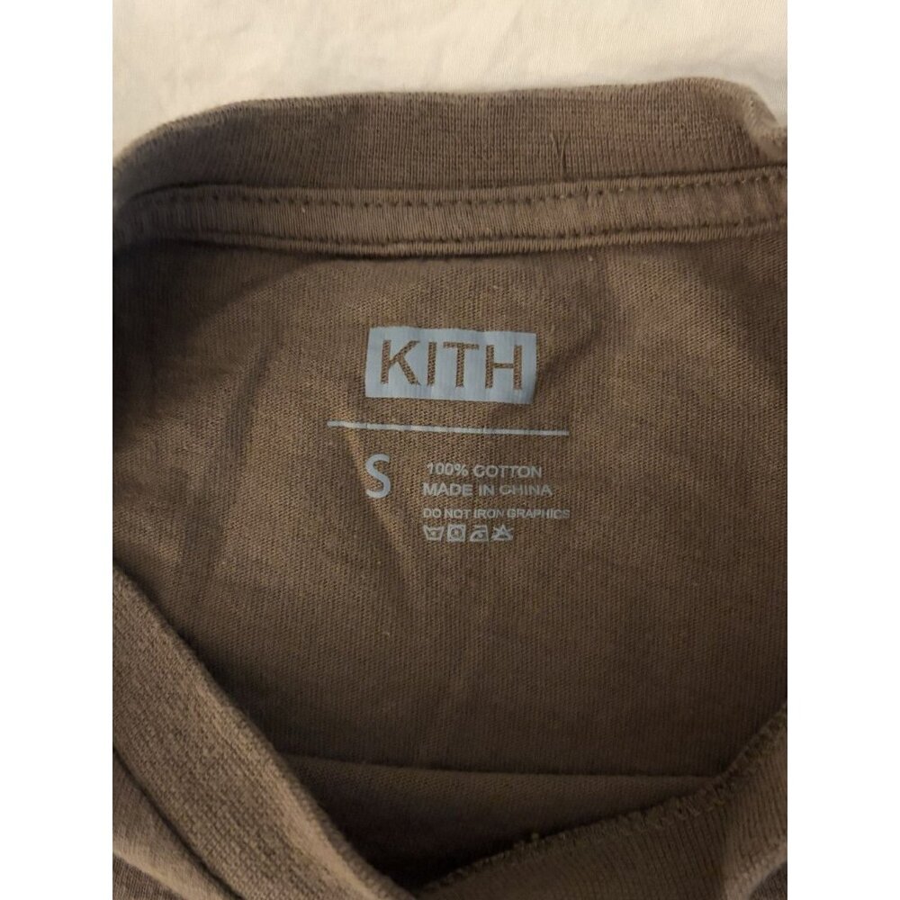 Kith Men’s Beige Short Sleeve Crew Neck T Shirt Size Small - Picture 4 of 6